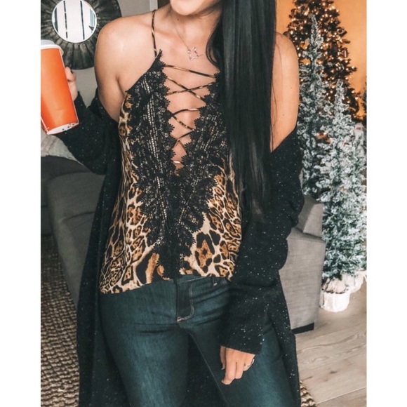 WAYF Leopard Print Cami Top , Plus Size Available - Picture 2 of 8